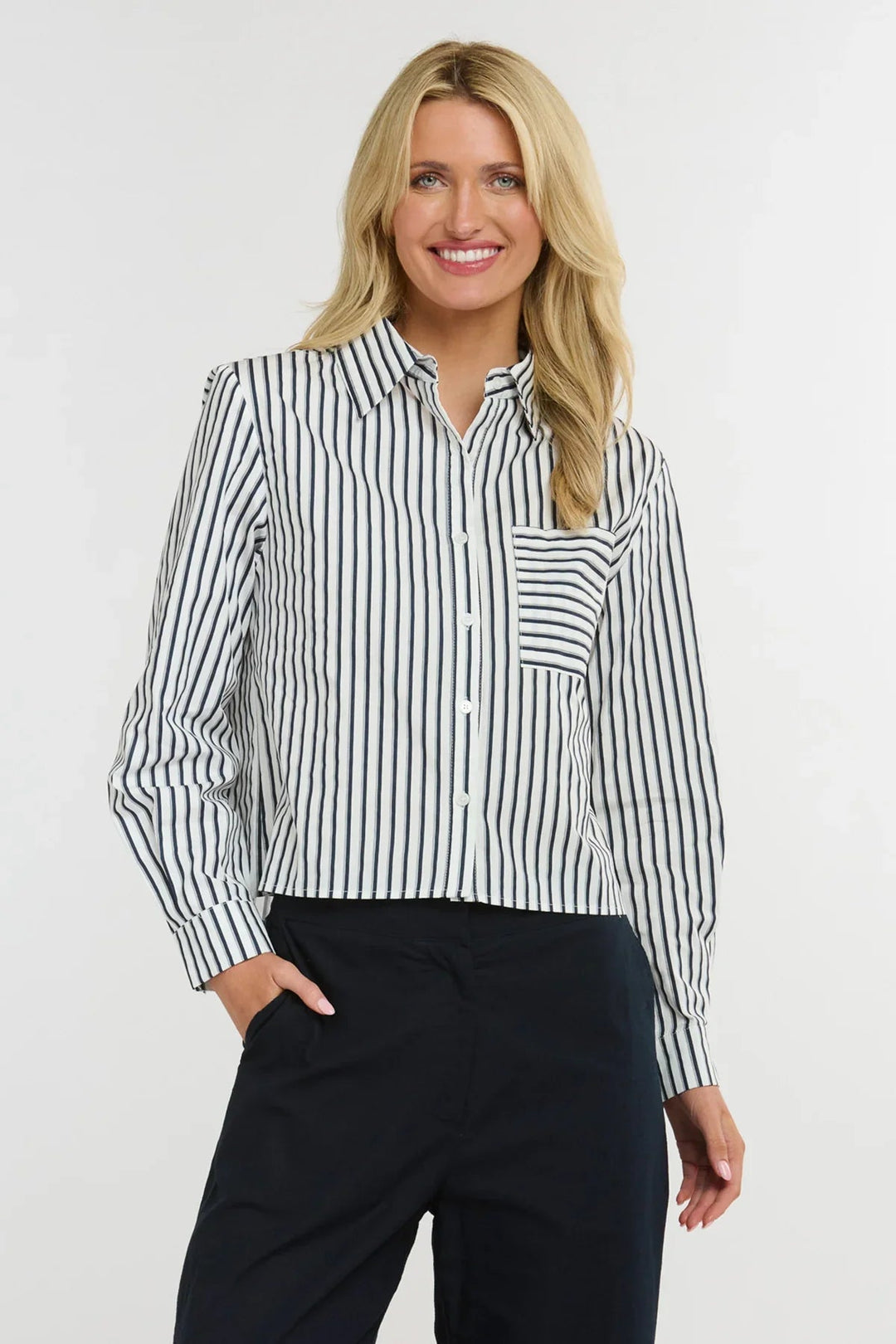 365 days Prophecy Shirt - Navy stripe Blouse 365 days