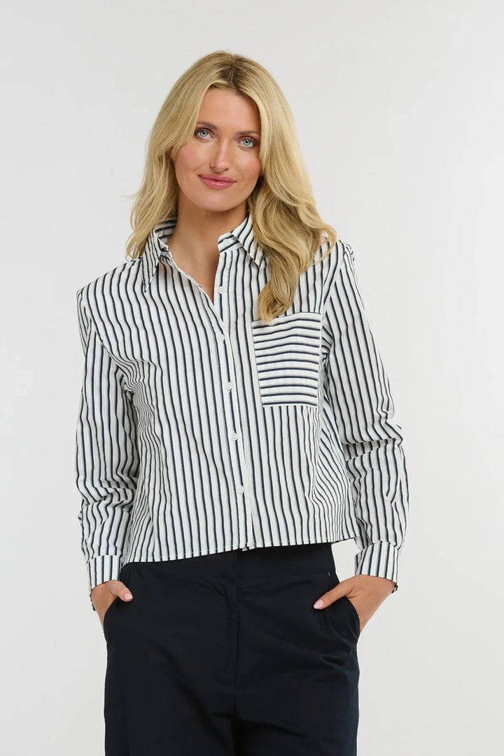 365 days Prophecy Shirt - Navy stripe Blouse 365 days