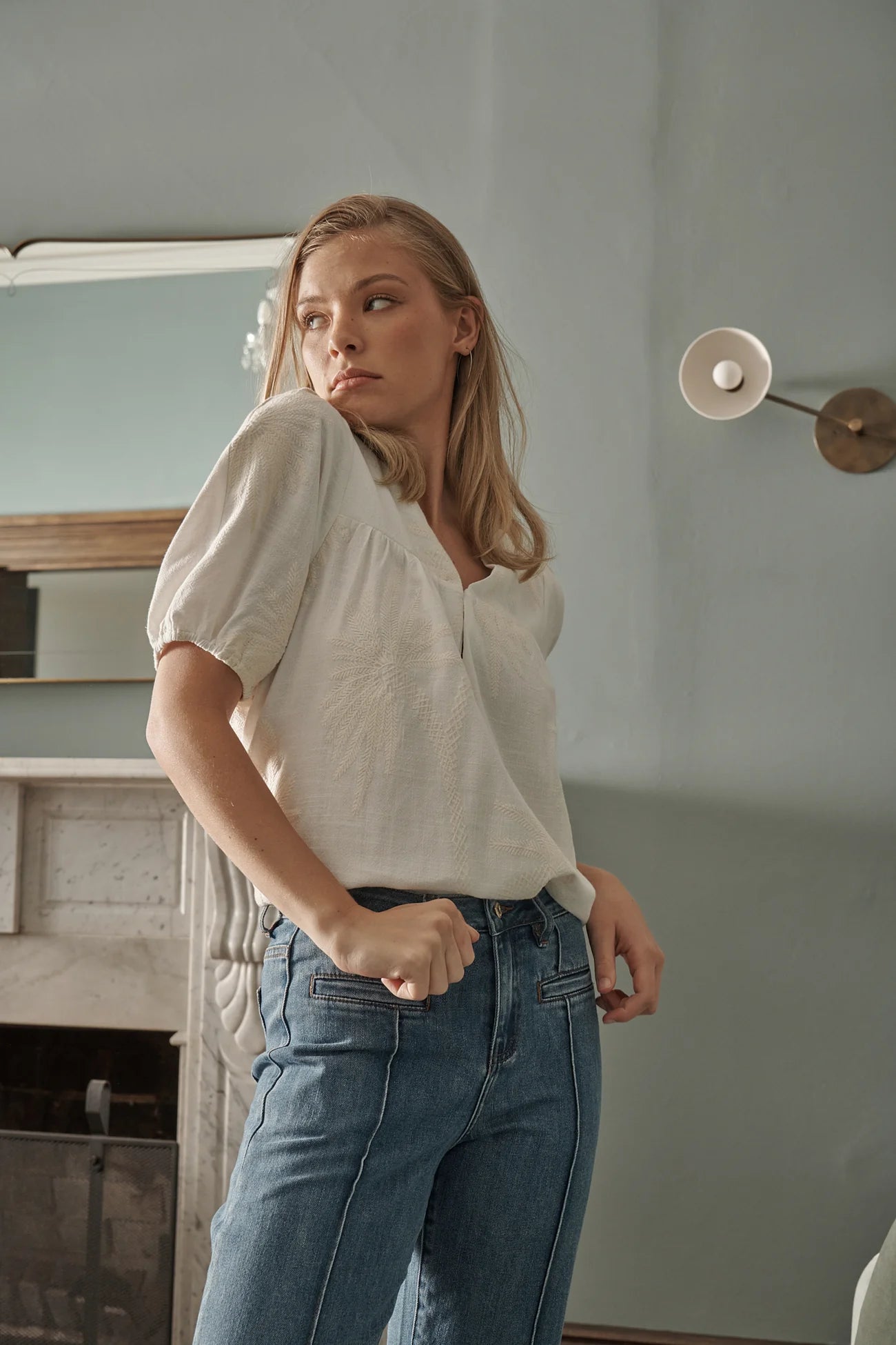 Courtney Top Ivory Stanleyandstone