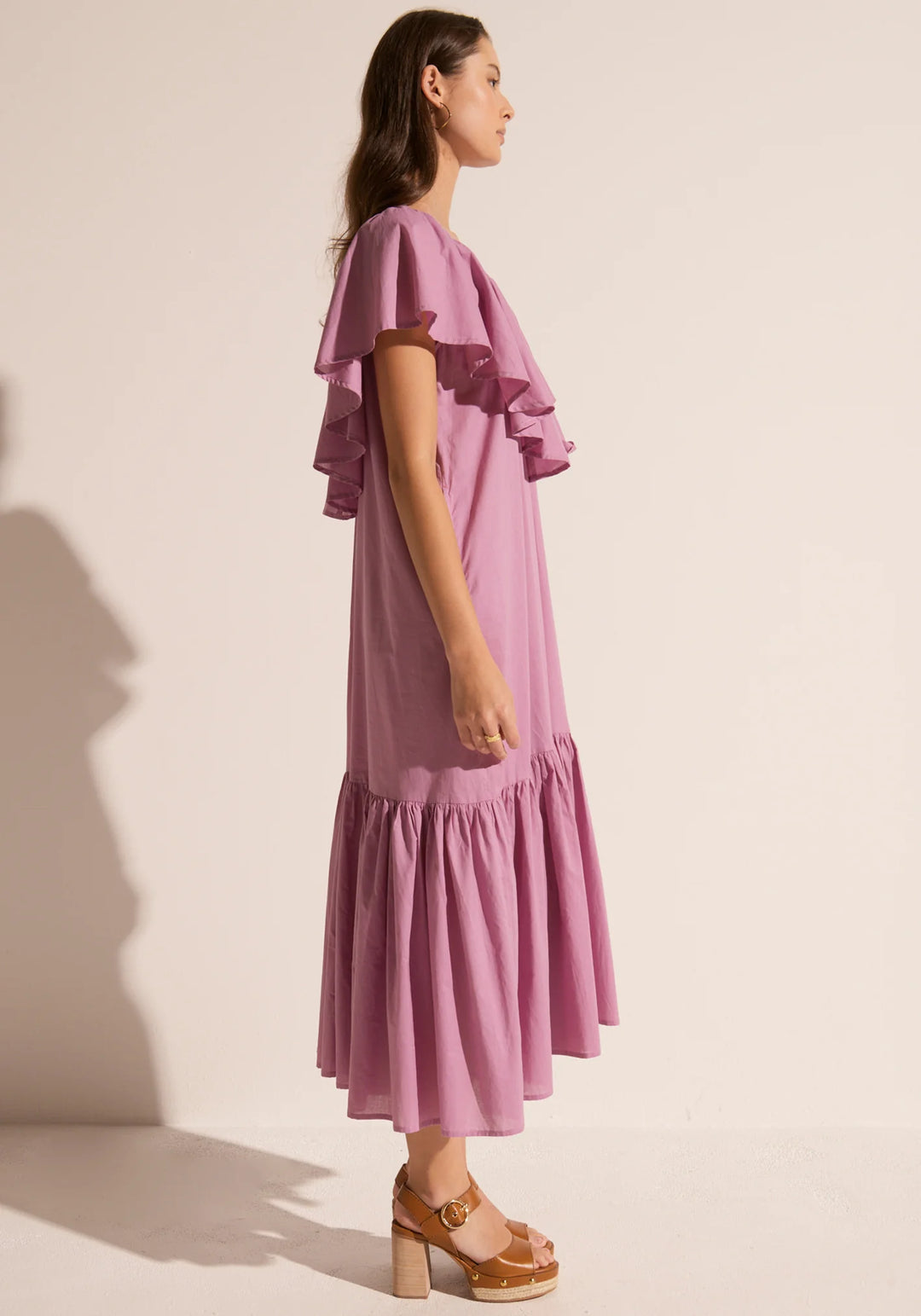 Clover Ruffle dress - Magenta Dresses POL   
