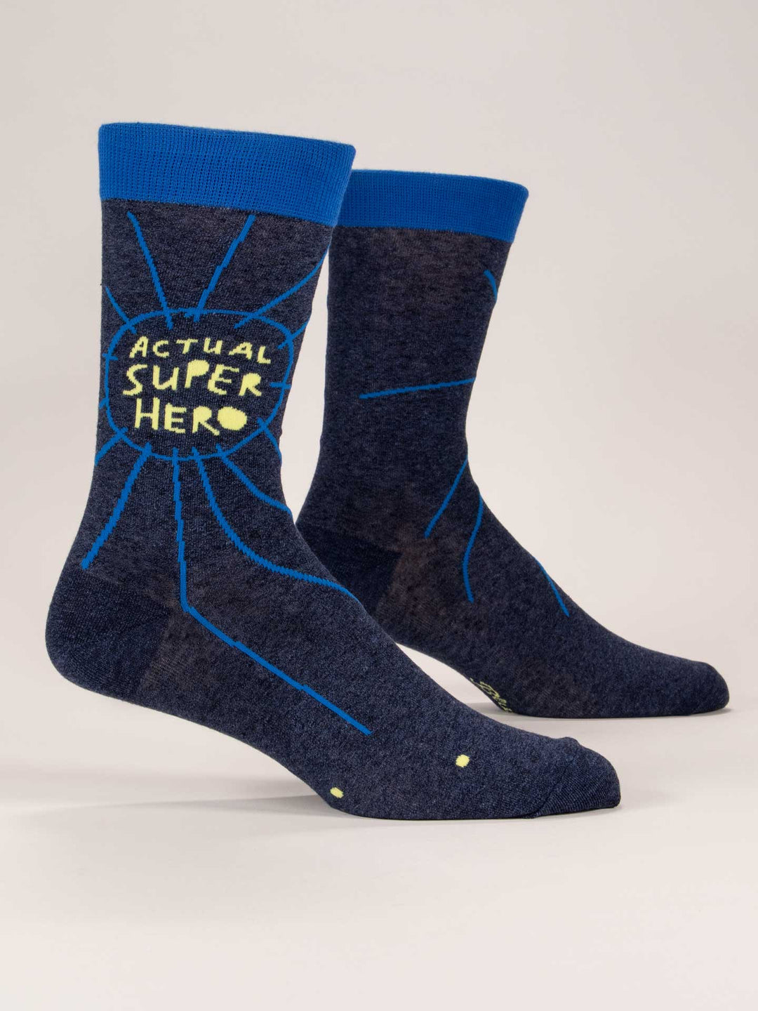 "Actual Superhero" Socks socks Blue Q Socks