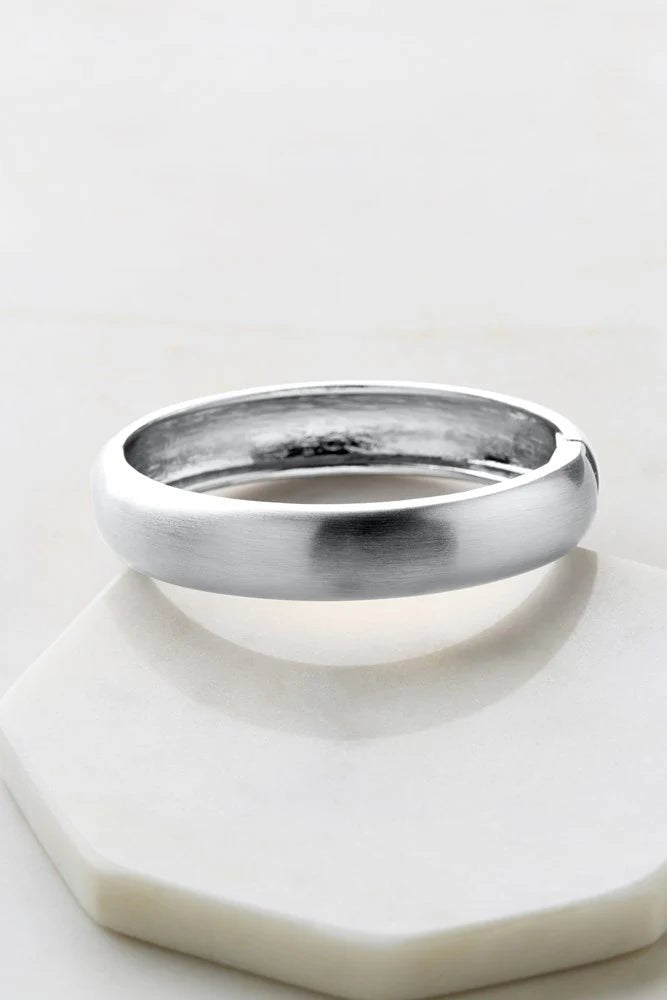 Ally Bracelet Brushed Silver Bracelet Zafino Jewellery