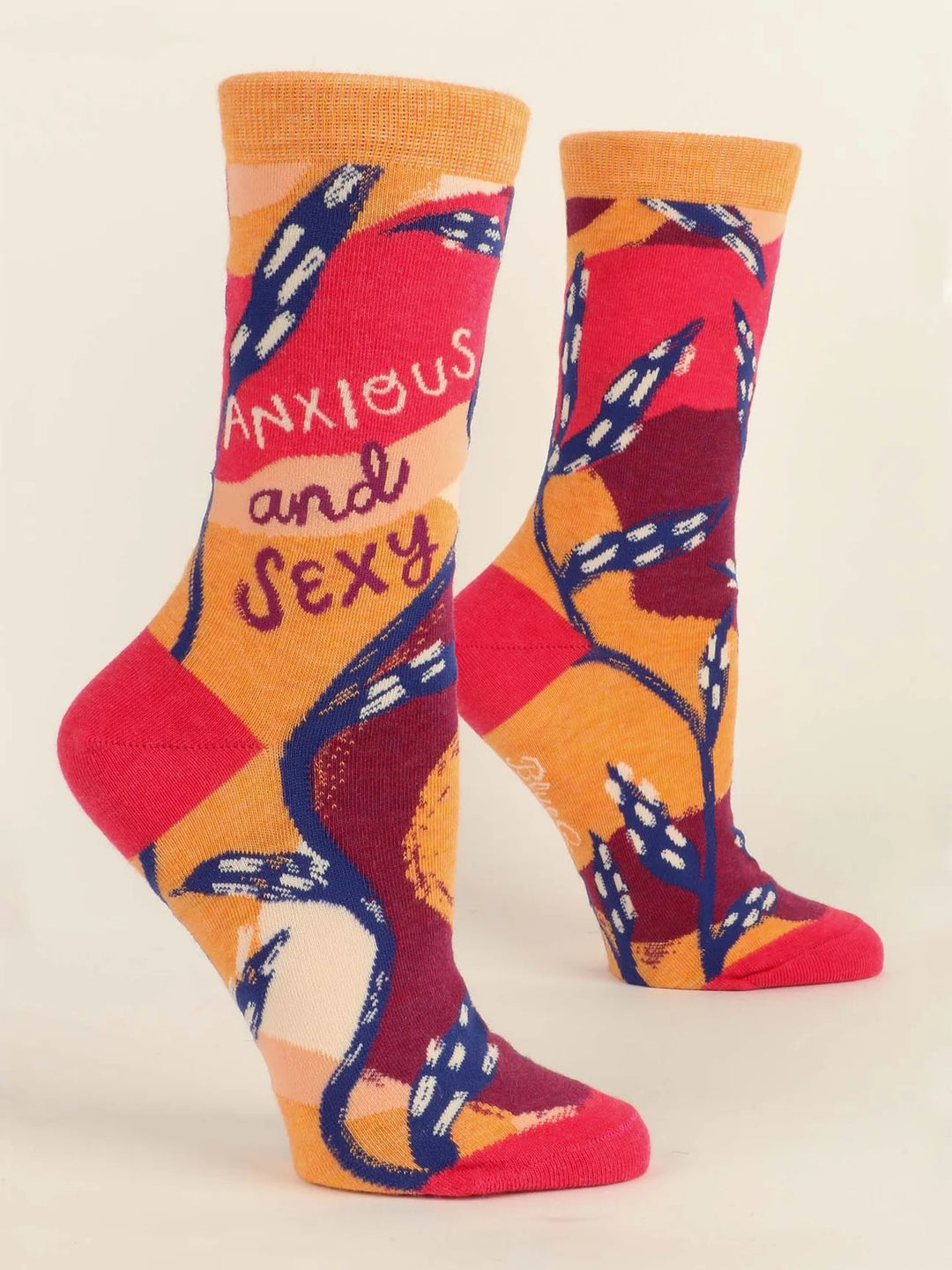 "Anxious & Sexy" Socks socks Blue Q Socks