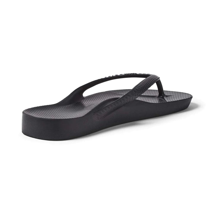 Archies Arch Support Thongs - Black Shoes Archies