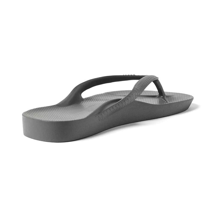 Archies Arch Support Thongs - Charcoal Shoes Archies