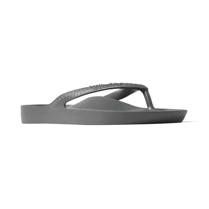 Archies Arch Support Thongs - Charcoal Shoes Archies