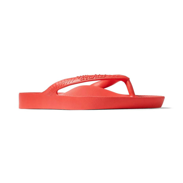 Archies Arch Support Thongs - Coral Shoes Archies