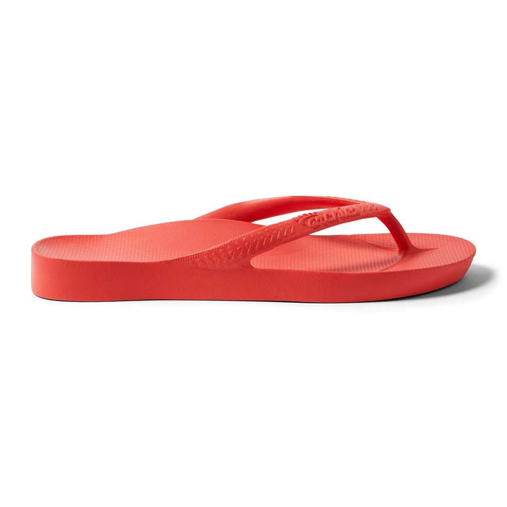 Archies Arch Support Thongs - Coral Shoes Archies