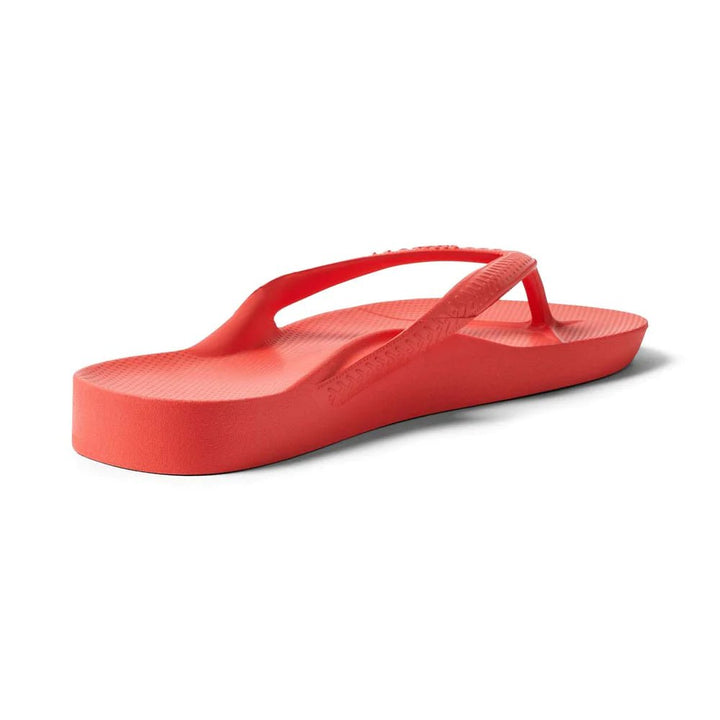 Archies Arch Support Thongs - Coral Shoes Archies