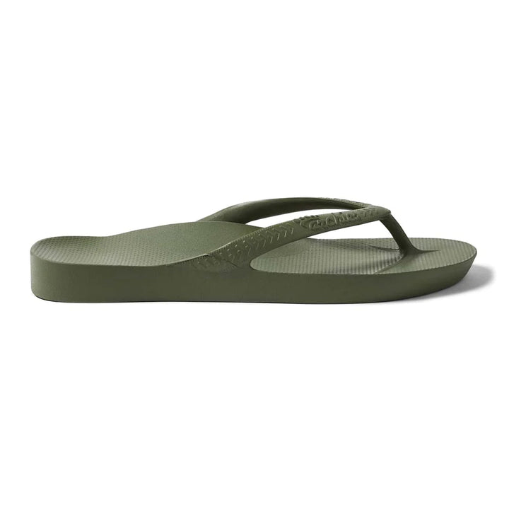 Archies Arch Support Thongs - Khaki Shoes Archies