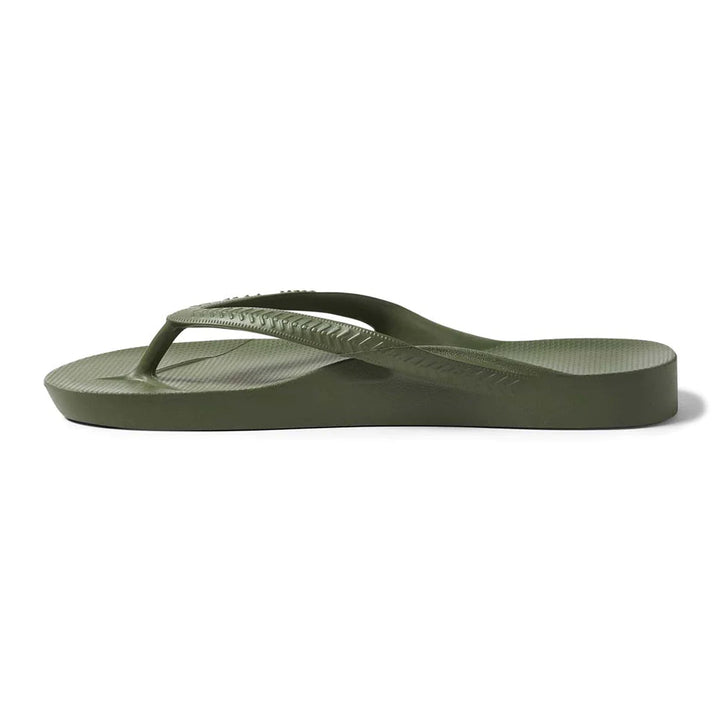 Archies Arch Support Thongs - Khaki Shoes Archies