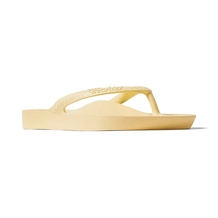 Archies Arch Support Thongs - Lemon Shoes Archies
