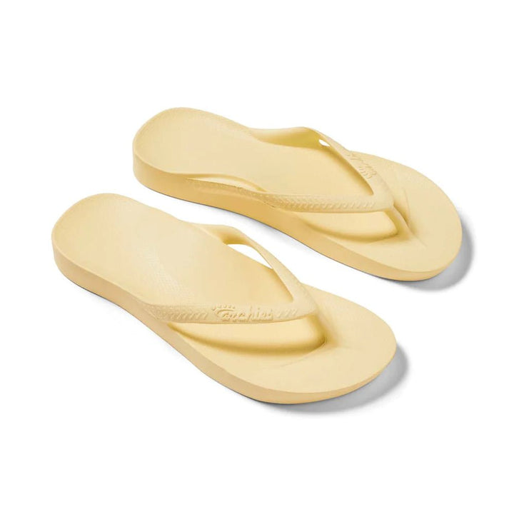 Archies Arch Support Thongs - Lemon Shoes Archies