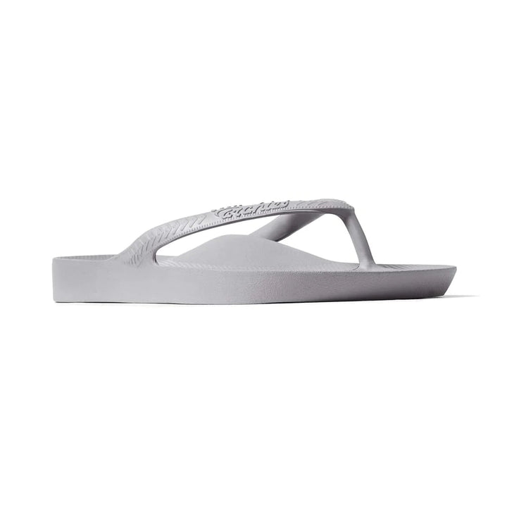 Archies Arch Support Thongs - Light Grey Shoes Archies