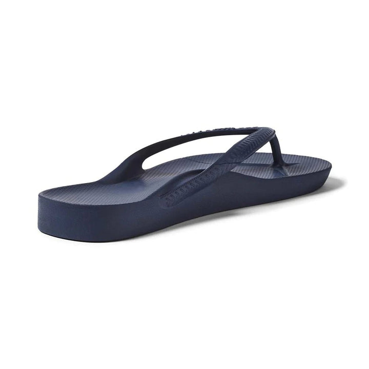 Archies Arch Support Thongs - Navy Shoes Archies
