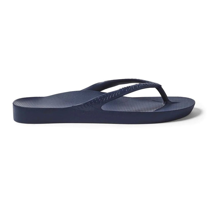 Archies Arch Support Thongs - Navy Shoes Archies