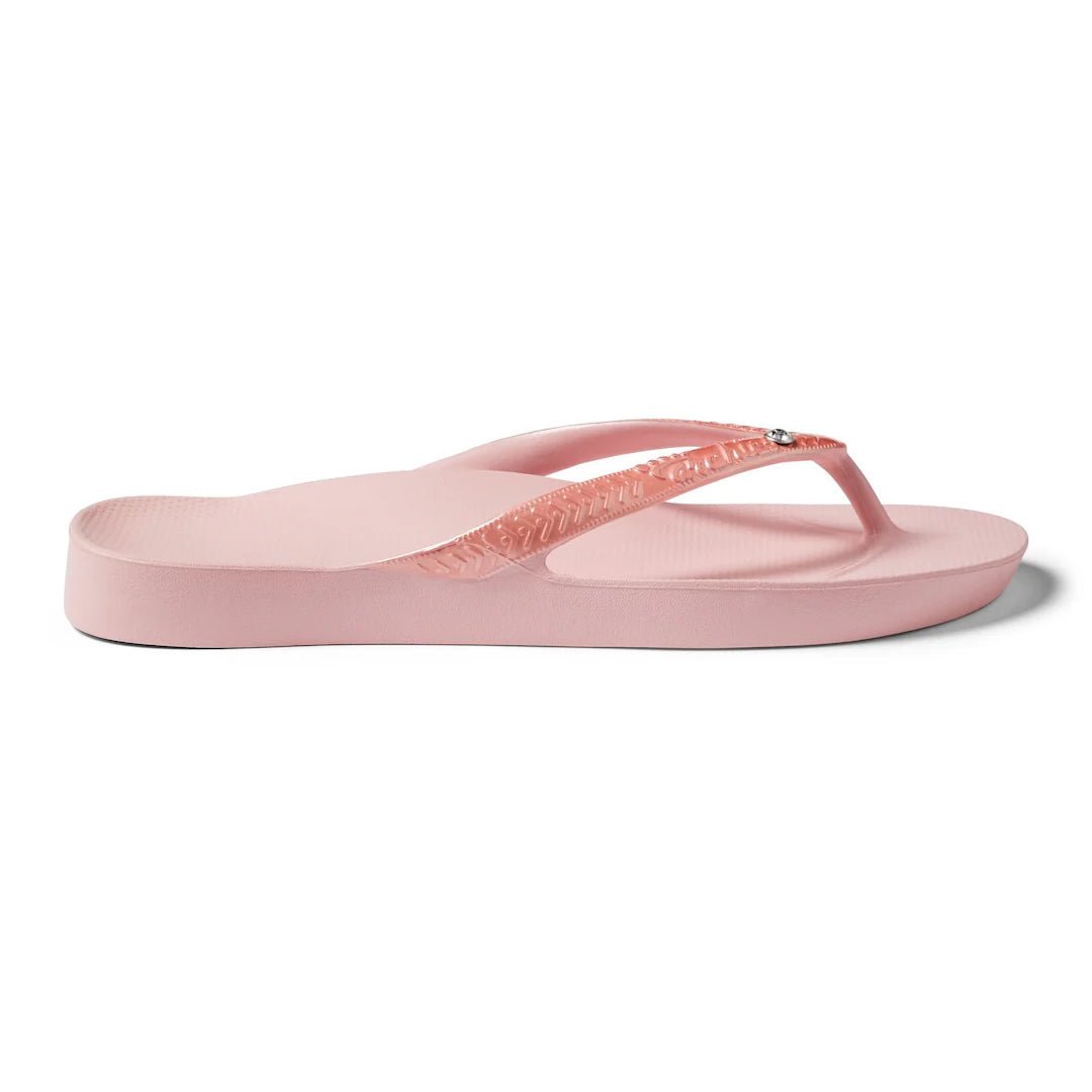 Archies Arch Support Thongs - Pink Shimmer Shoes Archies