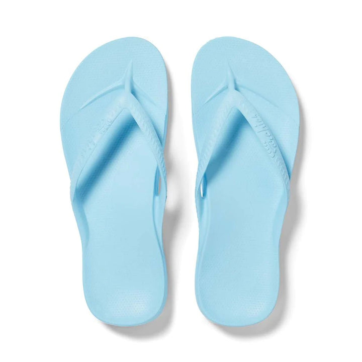 Archies Arch Support Thongs - Sky Blue Shoes Archies