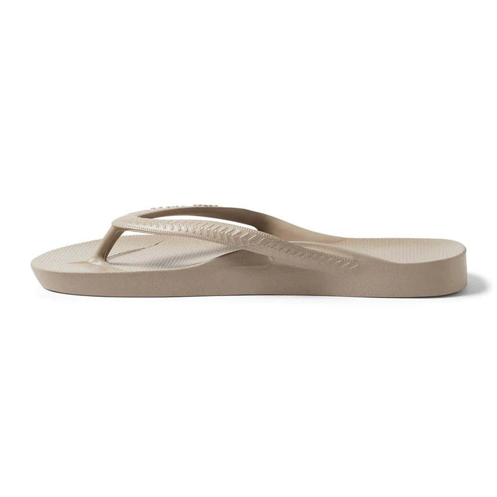Archies Arch Support Thongs - Taupe Shoes Archies