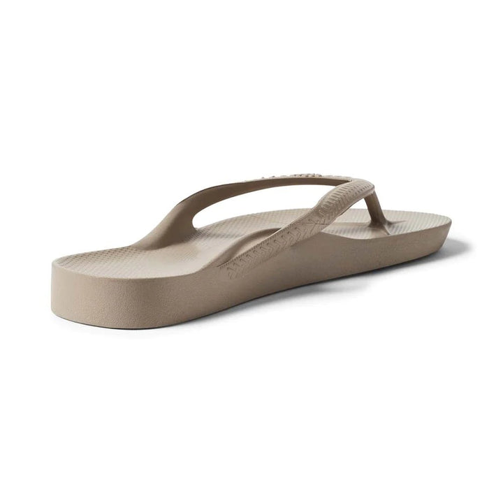 Archies Arch Support Thongs - Taupe Shoes Archies