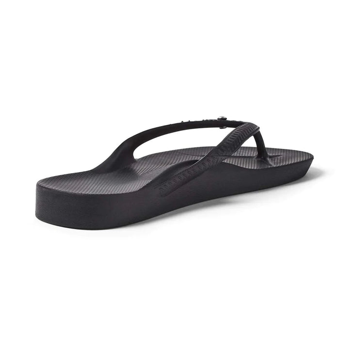 Archies 'Crystal' Arch Support Thongs - Black Shoes Archies