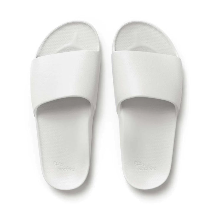Archies Support Slides - White Shoes Archies