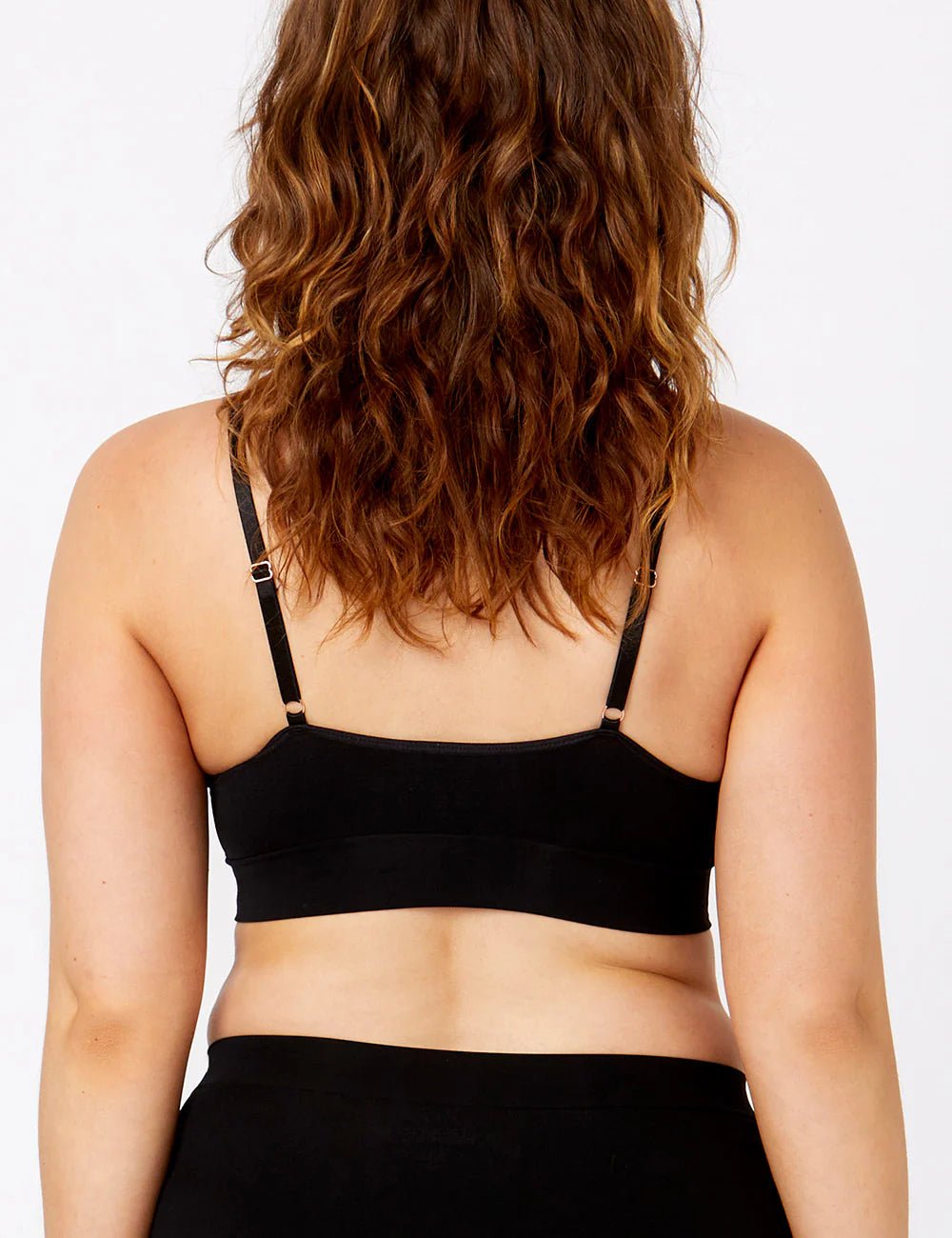 Bondi Bare Longline Padded Bra -Black Undergarments Ambra