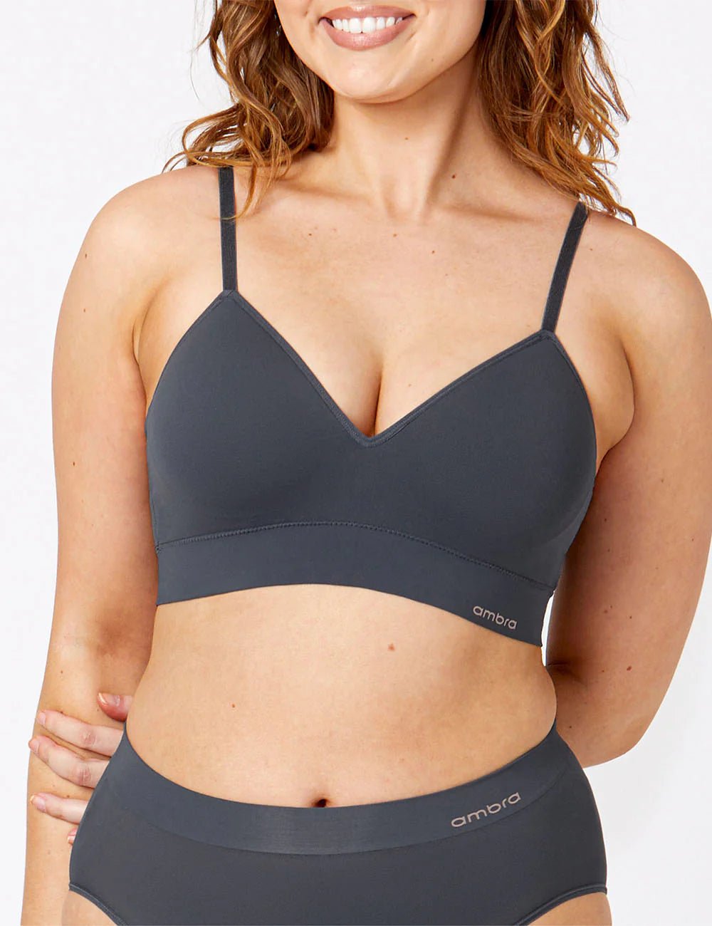 Bondi Bare Longline Padded Bra -Nighhtshade Undergarments Ambra