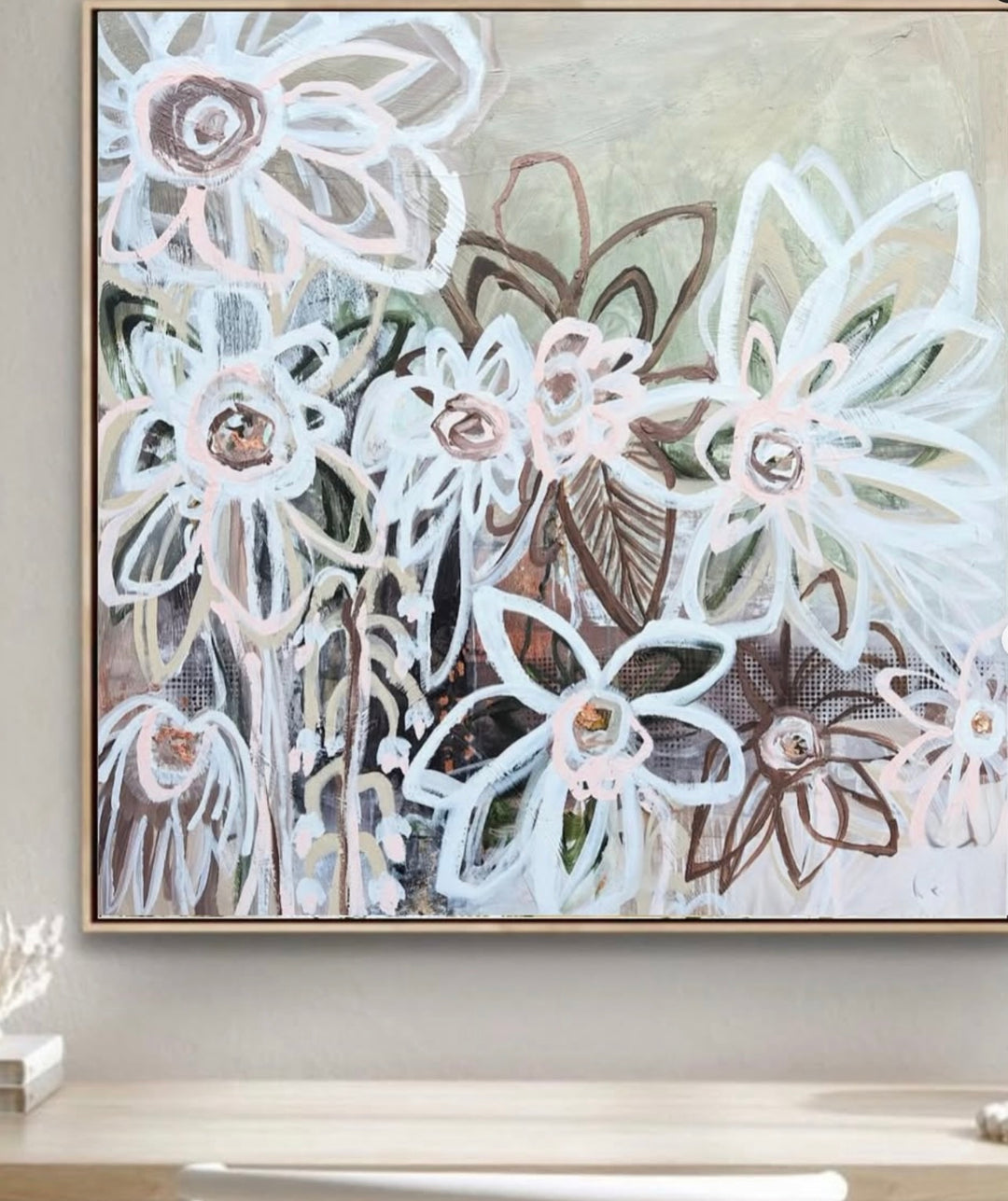 Artwork By Caz Sroczynski - "Floral Souffle"