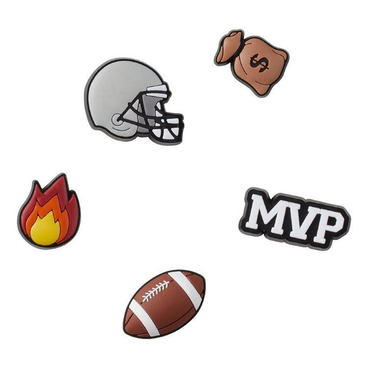 CROC JIBBITz - Football Star 5 Pack Shoes Croc Accessories