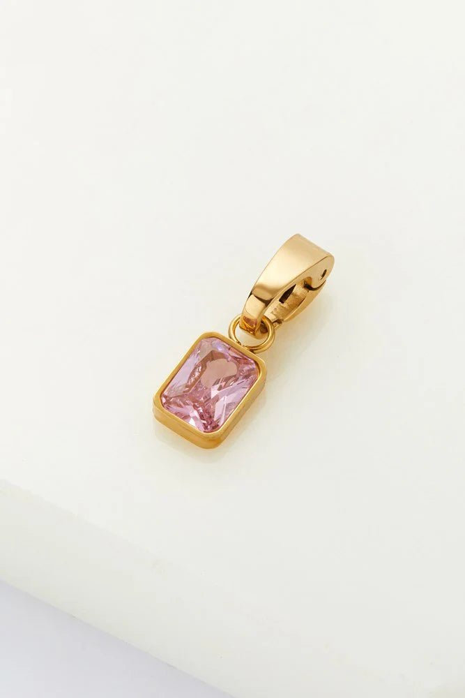 Crystal Charm - Pink charms Zafino Jewellery