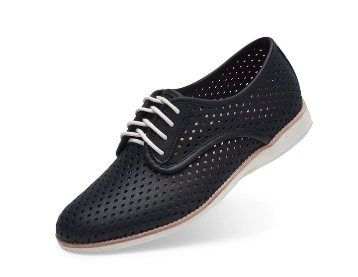 Derby Punch Black ROLLIE Shoes Rollie