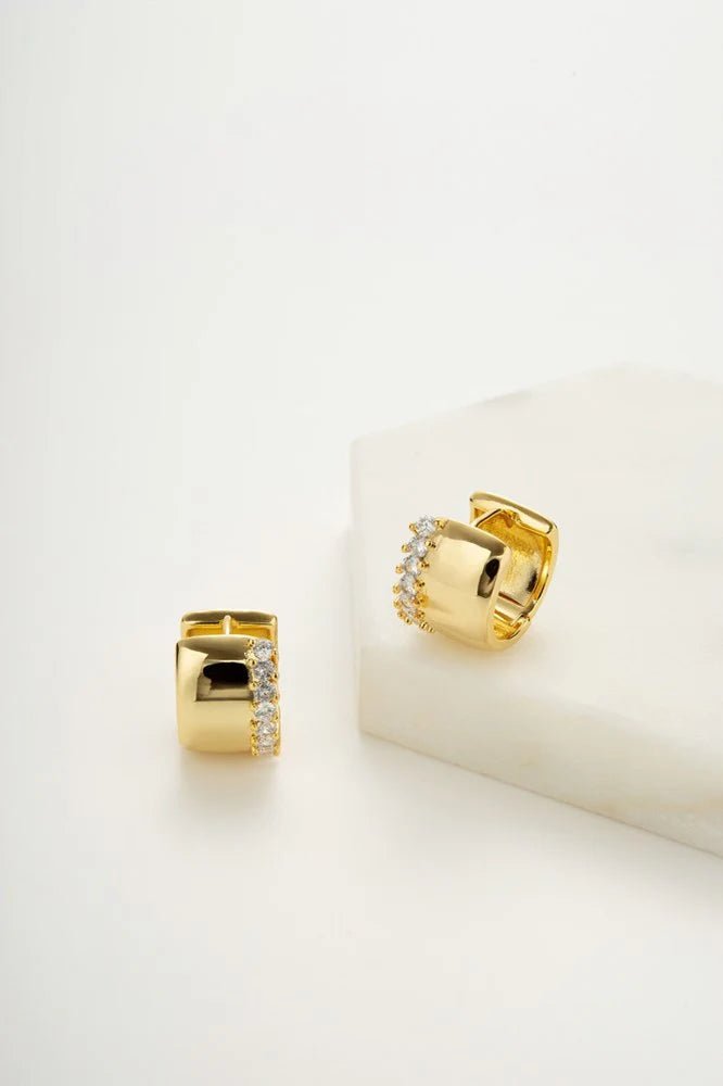 Eva Hoop Gold Earing Zafino Jewellery