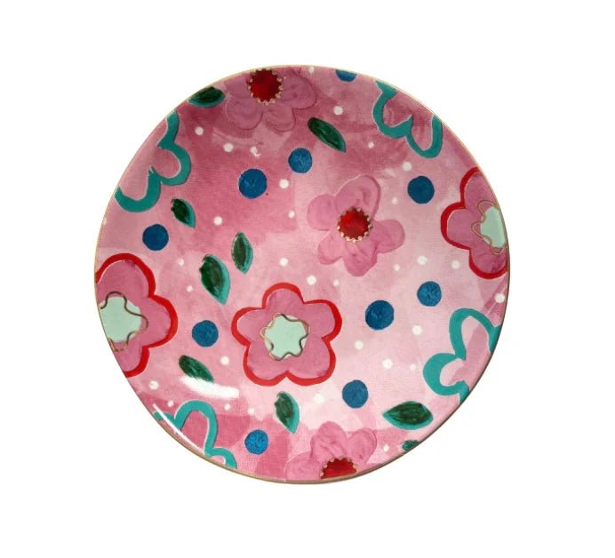 Foxy Flower Trinket Bowl - Pink trinket Carla Dinnage