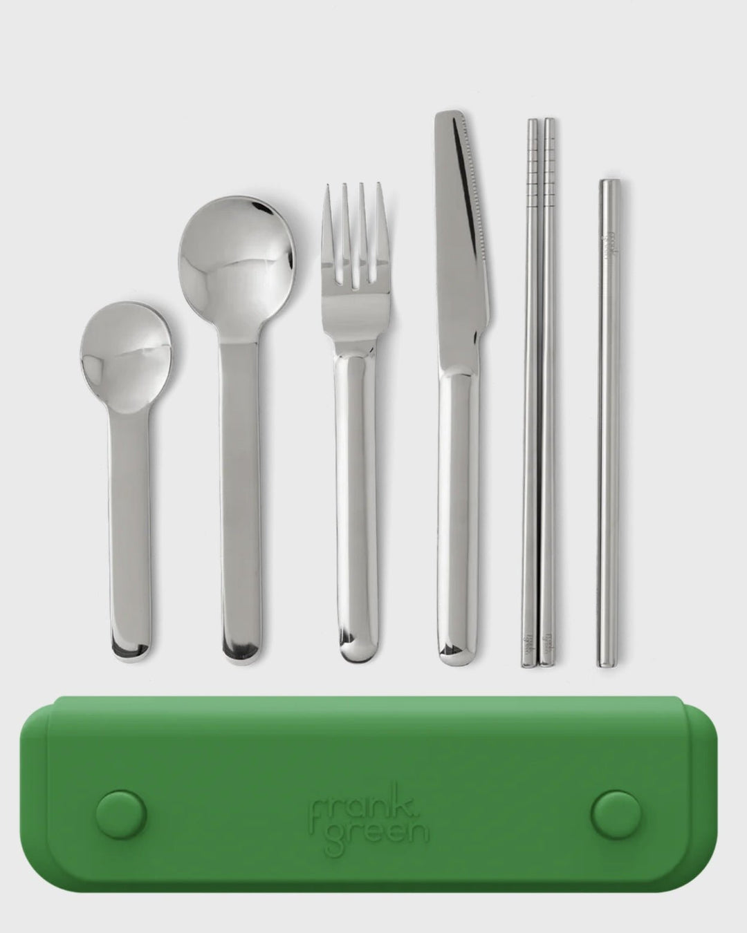 Frank Green Premium Stainless Steel Utensil Set - evergreen Drink Bottles Frank Green