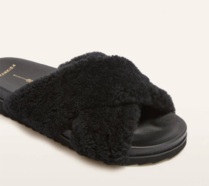 Frankie4 Black Shearling Rebel II FRANKIE4