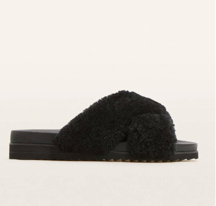 Frankie4 Black Shearling Rebel II FRANKIE4