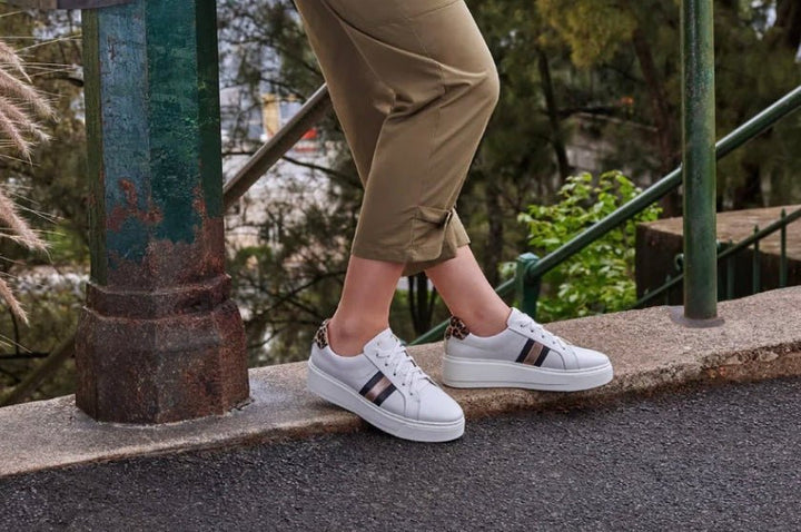 Frankie4 Riley White Leopard print Shoes FRANKIE4