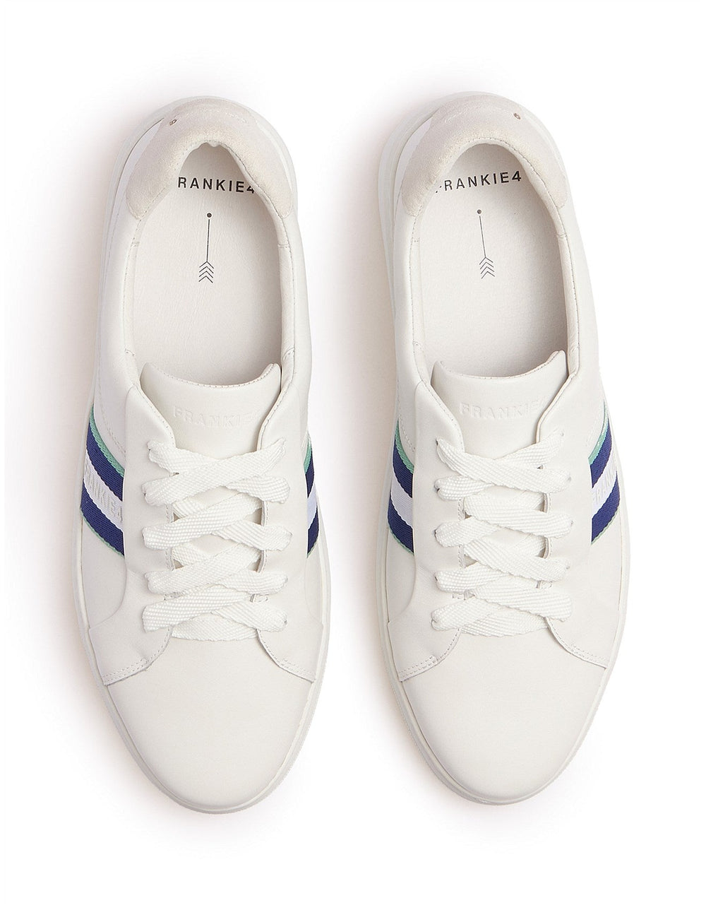 Frankie4 Riley - White / Navy Shoes FRANKIE4