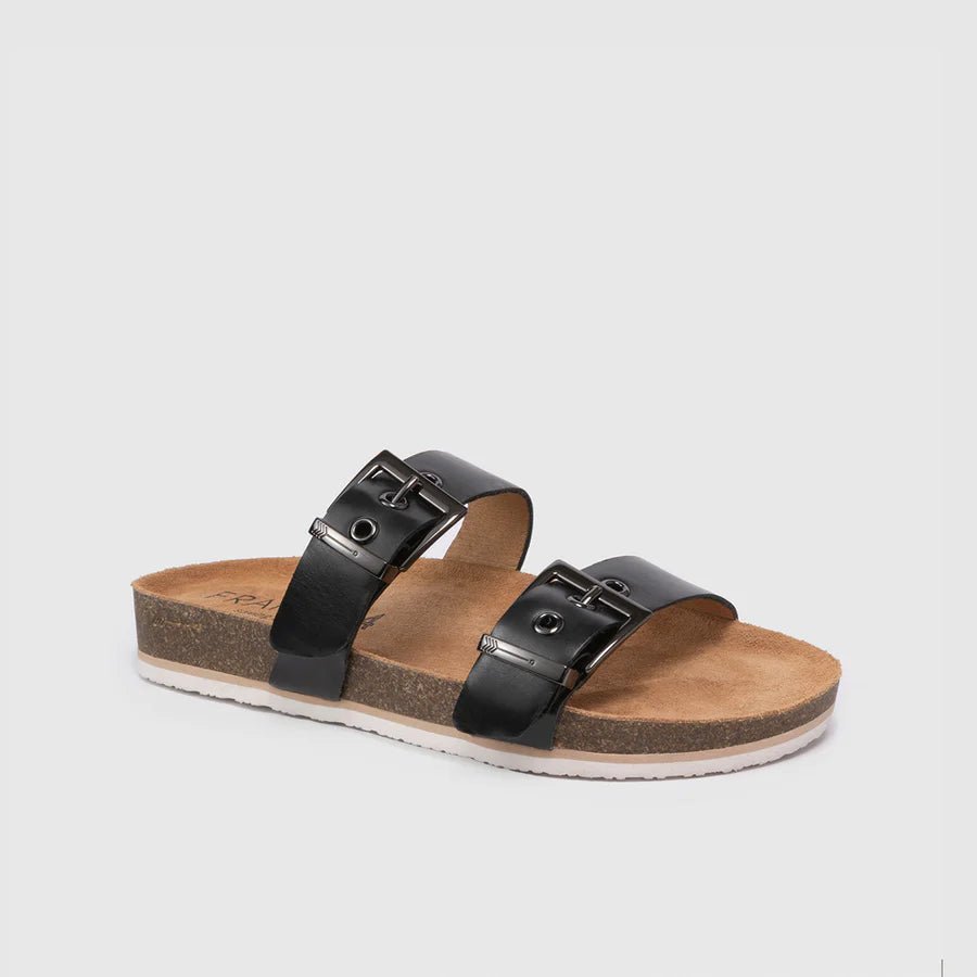 Frankie4 Sandy III Black Slides Shoes FRANKIE4