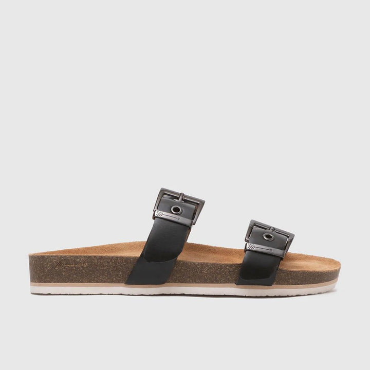 Frankie4 Sandy III Black Slides Shoes FRANKIE4