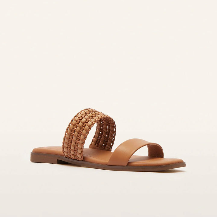 Frankie4 Sloane Sandal - Tan Weave Shoes FRANKIE4