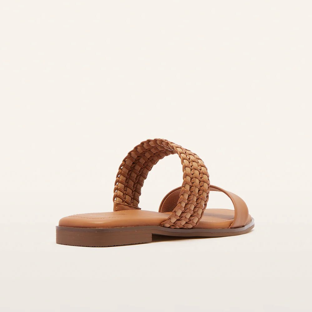 Frankie4 Sloane Sandal - Tan Weave Shoes FRANKIE4