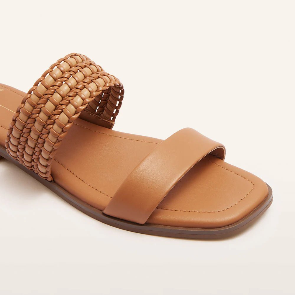 Frankie4 Sloane Sandal - Tan Weave Shoes FRANKIE4