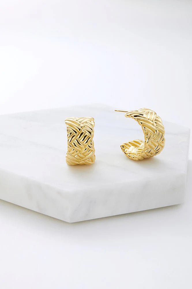 Gracie Hoop Gold earing Zafino Jewellery