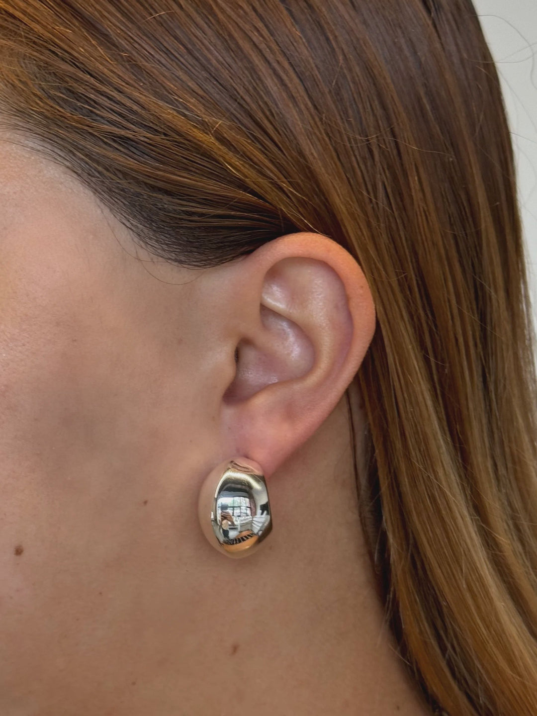Hailey Hoops - Silver earings Zafino Jewellery