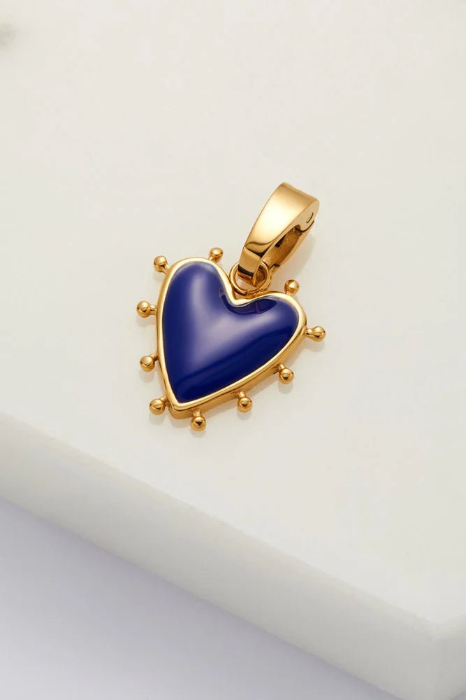 Heart Charm Blue charms Zafino Jewellery