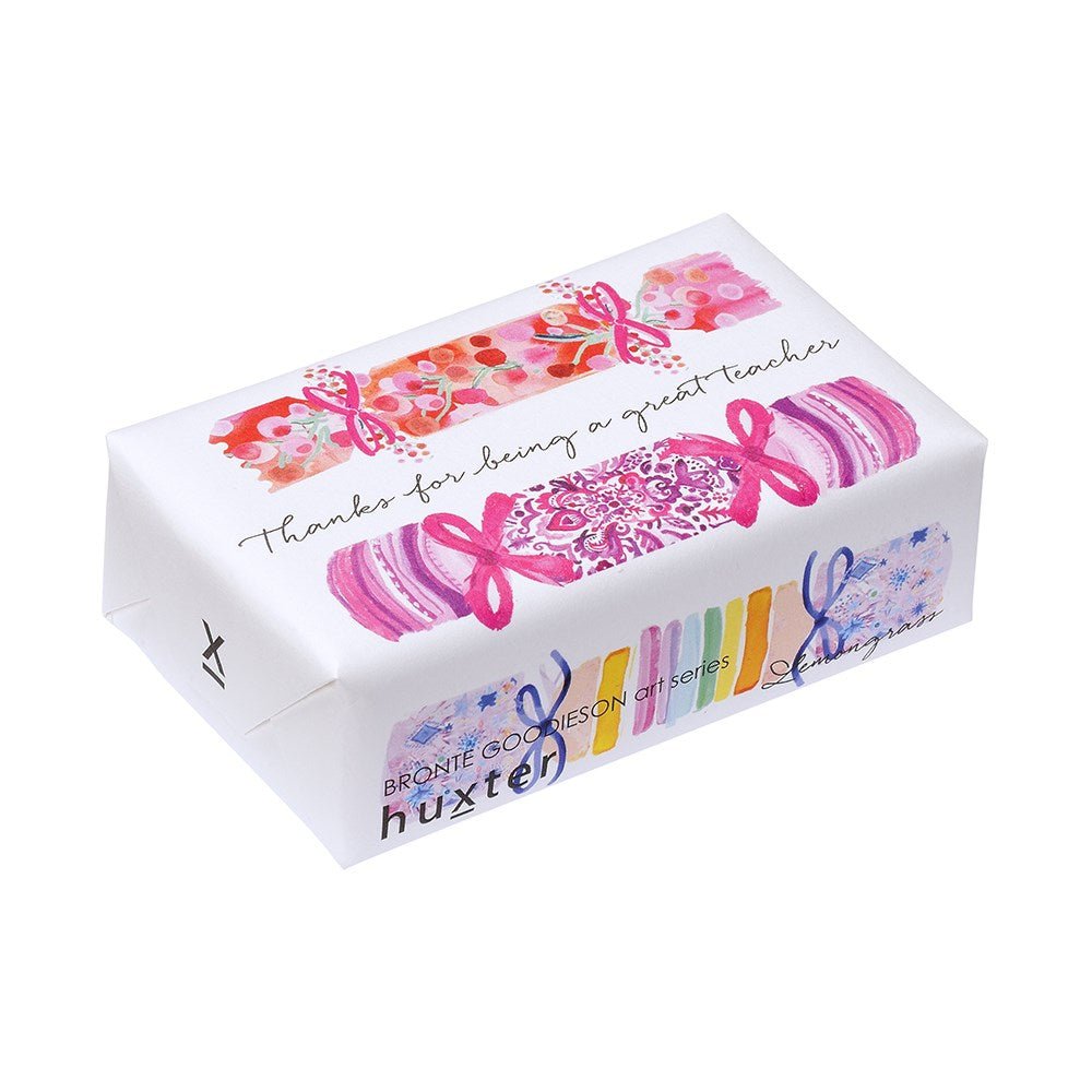 Huxter Soap Bon Bon Pink - Thank you for being a great teacher - lemongrass Bar Soap HUXTER