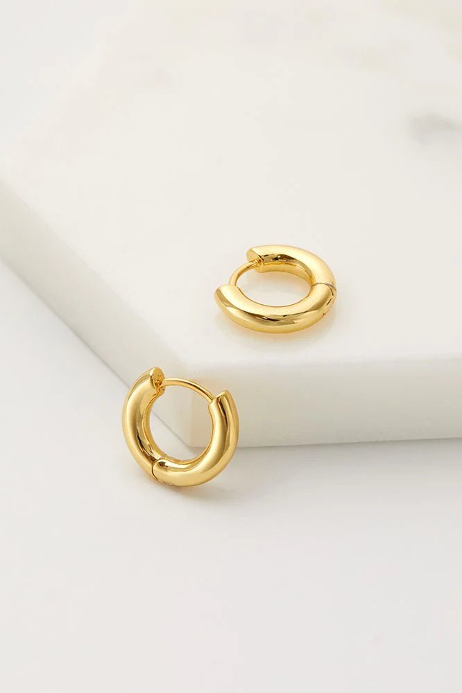 Kendall hoop earings - small Gold earings Zafino Jewellery