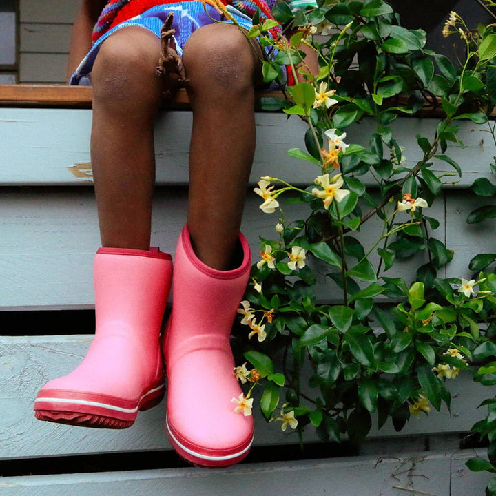 KIDS Merry People Andie Boot - Bubblegum Gumboot Merry People